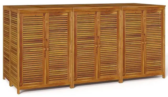 Alt view image 2 of 7 - vidaXL Garden Storage Box Natural Acacia Solid Acacia wood Large