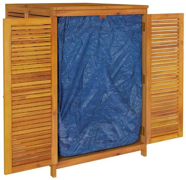 Alt view image 5 of 7 - vidaXL Garden Storage Box Natural Acacia Solid Acacia wood Large
