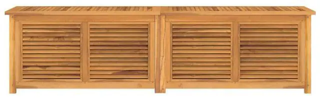 Alt view image 3 of 7 - vidaXL Garden Storage Box Warm wood Solid Teak Wood Large