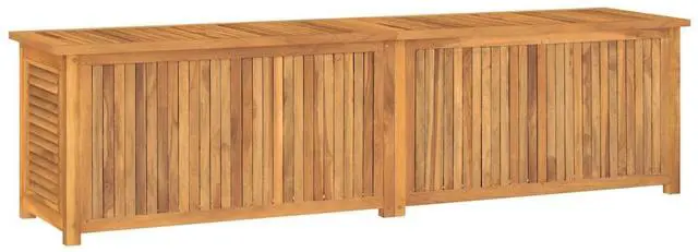 Alt view image 7 of 7 - vidaXL Garden Storage Box Warm wood Solid Teak Wood Large