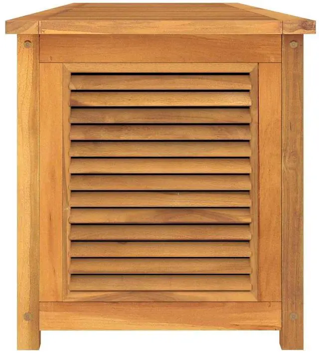 Alt view image 6 of 7 - vidaXL Garden Storage Box Warm wood Solid Teak Wood Large