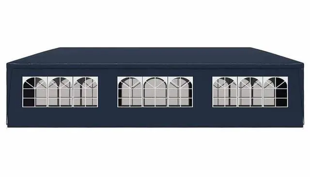 Alt view image 5 of 7 - vidaXL Party Tent Outdoor Canopy Tent Patio Gazebo Sunshade for Garden Blue