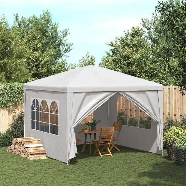 Alt view image 2 of 15 - vidaXL Party Tent Outdoor Canopy Tent Patio Gazebo Marquee Sunshade White