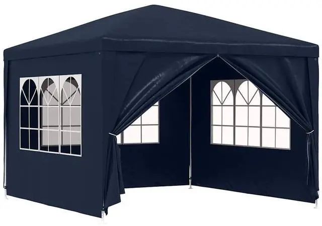 Alt view image 2 of 7 - vidaXL Party Tent Outdoor Canopy Tent Patio Gazebo Sunshade for Garden Blue