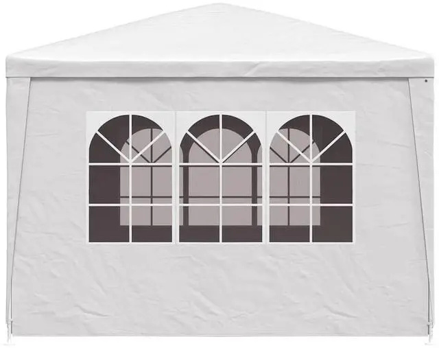 Alt view image 6 of 15 - vidaXL Party Tent Outdoor Canopy Tent Patio Gazebo Marquee Sunshade White