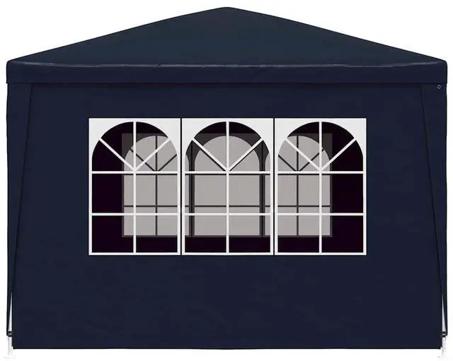 Alt view image 5 of 7 - vidaXL Party Tent Outdoor Canopy Tent Patio Gazebo Sunshade for Garden Blue