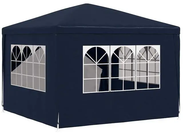 Alt view image 6 of 7 - vidaXL Party Tent Outdoor Canopy Tent Patio Gazebo Sunshade for Garden Blue