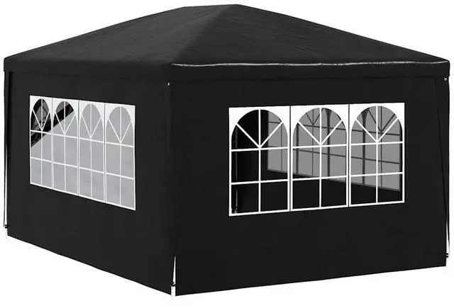 Alt view image 6 of 7 - vidaXL Party Tent Outdoor Canopy Tent Patio Gazebo Marquee Sunshade Anthracite