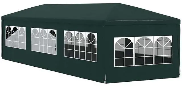 Alt view image 6 of 7 - vidaXL Party Tent Outdoor Canopy Tent Patio Gazebo Marquee Sunshade Green