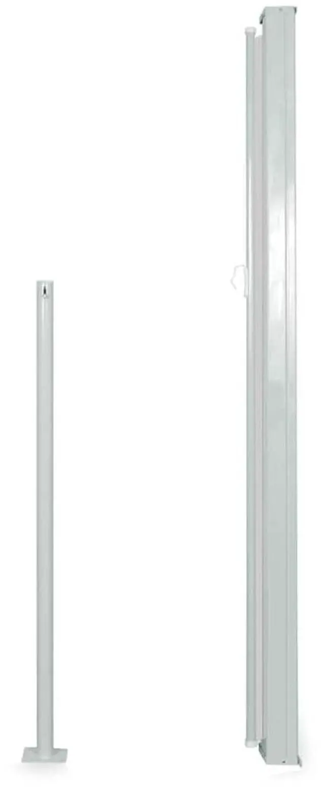 Alt view image 3 of 7 - vidaXL Retractable Side Awning Folding Privacy Screen Outdoor Divider Wall Black