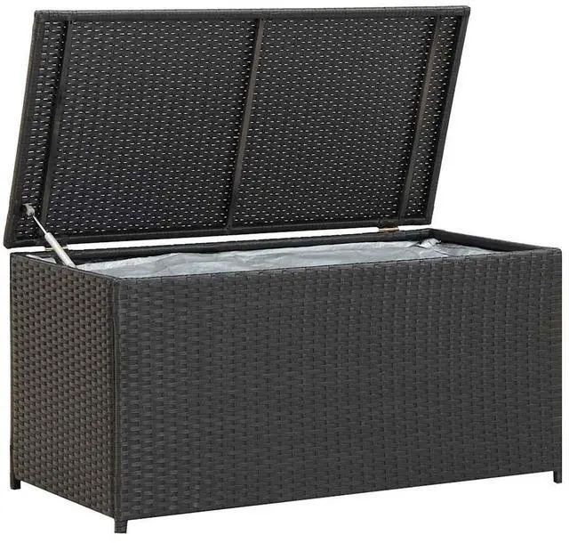 Alt view image 2 of 7 - vidaXL Outdoor Storage Deck Box Chest for Patio Cushions Garden Tools Black