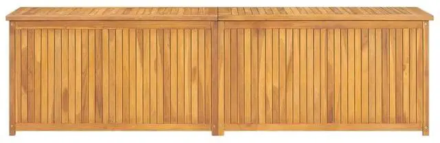 Alt view image 3 of 7 - vidaXL Patio Box Deck Box with Lid Patio Cabinet Storage Chest Solid Wood Teak