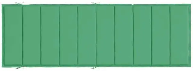 Alt view image 5 of 7 - vidaXL Sun Lounger Cushion Green 186x58x4cm Oxford Fabric