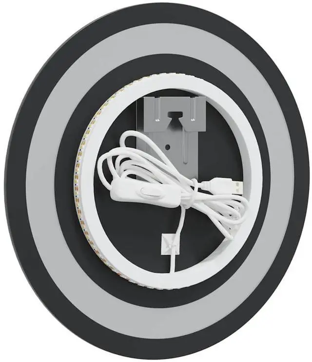 Alt view image 7 of 7 - vidaXL LED Bathroom Mirror Transparent Glass Medium LED Bathroom Mirror