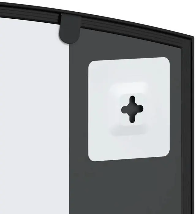 Alt view image 6 of 7 - vidaXL Wall Mirror Black Glass, Powder-coated iron 23.6 x 11.8 in