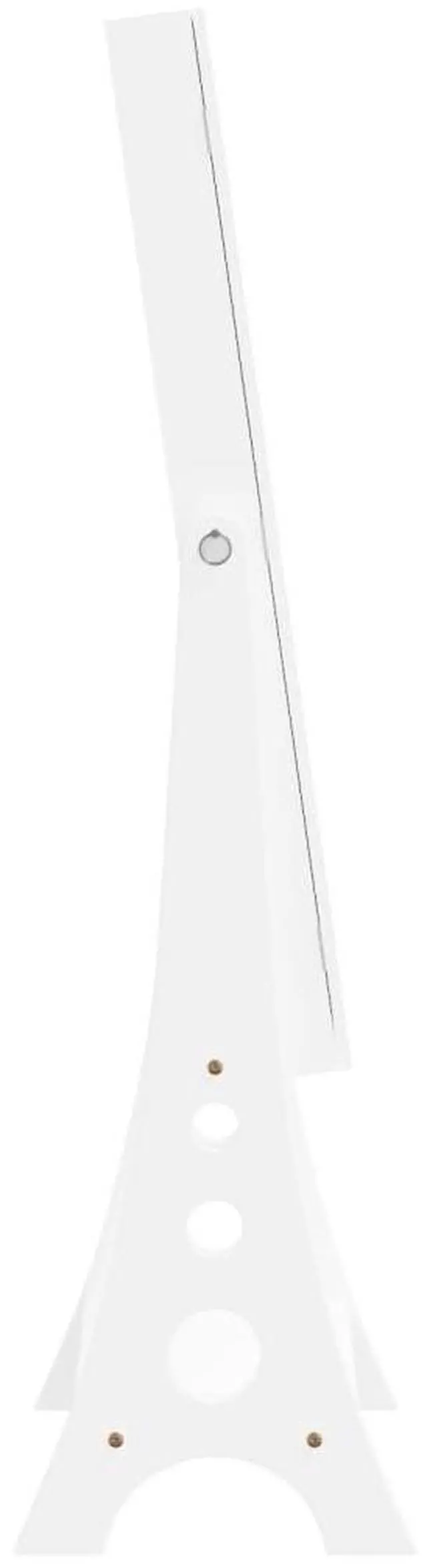 Alt view image 5 of 7 - vidaXL Mirror Jewelry Cabinet White Engineered wood Full Length
