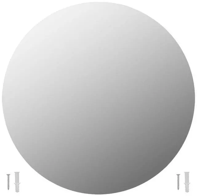 Alt view image 7 of 7 - vidaXL Wall Mirror Set of 2 Transparent Glass 23.6 in Minimalistic