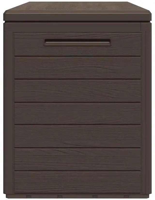 Alt view image 5 of 7 - vidaXL Outdoor Storage Box Deck Box with Lid Patio Cabinet Storage Chest Brown