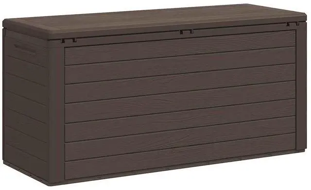 Alt view image 6 of 7 - vidaXL Outdoor Storage Box Deck Box with Lid Patio Cabinet Storage Chest Brown