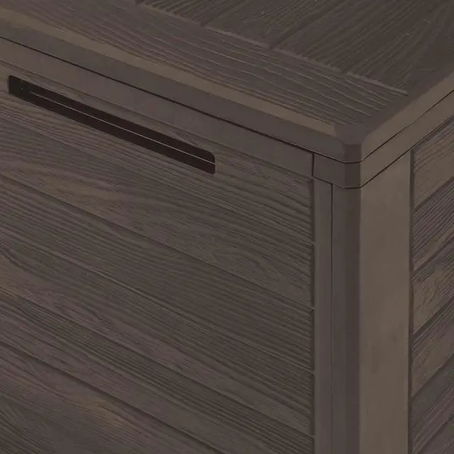Alt view image 7 of 7 - vidaXL Outdoor Storage Box Deck Box with Lid Patio Cabinet Storage Chest Brown