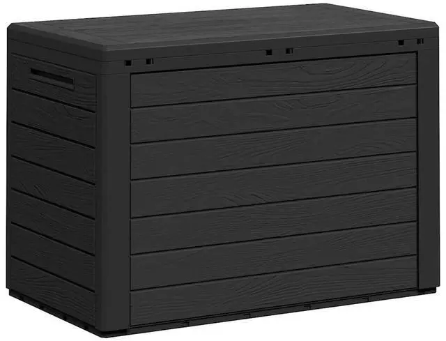 Alt view image 7 of 7 - vidaXL Outdoor Storage Box Deck Box with Lid Outdoor Patio Cabinet Anthracite