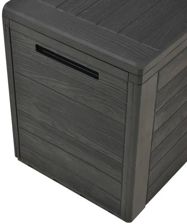 Alt view image 7 of 7 - vidaXL Outdoor Storage Box Deck Box with Lid Outdoor Patio Cabinet Anthracite