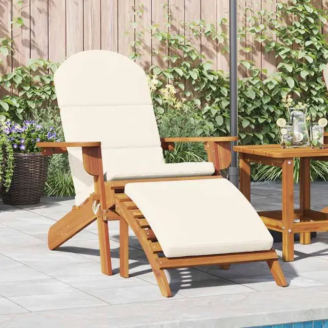 Main image of vidaXL Adirondack Chair Patio Adirondack Chair with Footrest Solid Wood Acacia