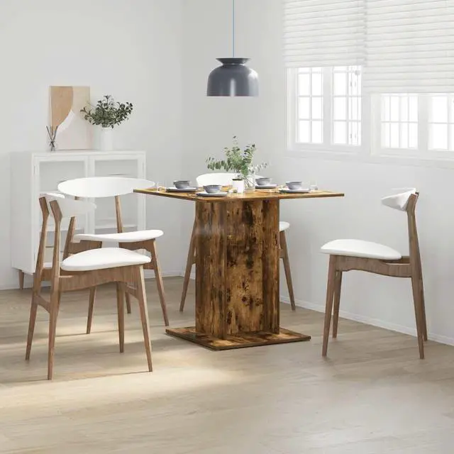 Main image of vidaXL Dining Table Kitchen Restaurant Furniture Smoked Oak Engineered Wood