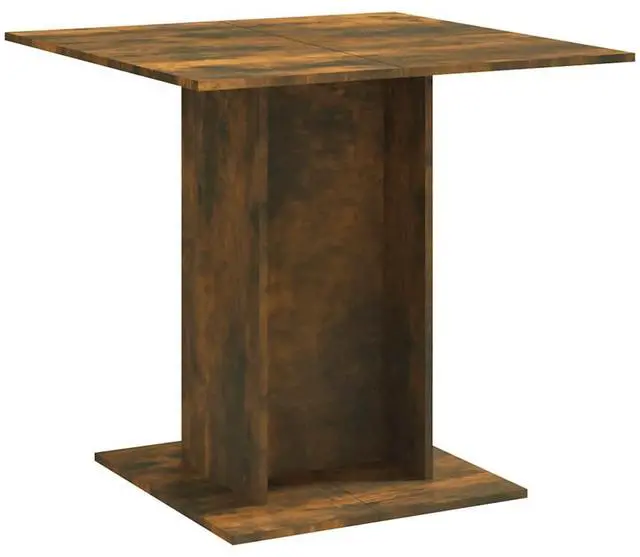 Alt view image 2 of 7 - vidaXL Dining Table Kitchen Restaurant Furniture Smoked Oak Engineered Wood