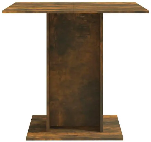 Alt view image 5 of 7 - vidaXL Dining Table Kitchen Restaurant Furniture Smoked Oak Engineered Wood