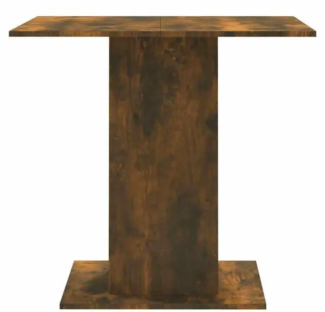 Alt view image 6 of 7 - vidaXL Dining Table Kitchen Restaurant Furniture Smoked Oak Engineered Wood