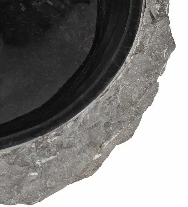 Alt view image 16 of 16 - vidaXL Sink 15.7"x4.7" Marble Black