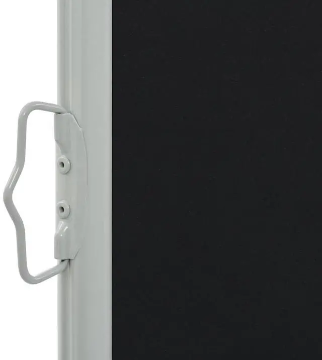 Alt view image 5 of 7 - vidaXL Patio Retractable Side Awning 39.4"x118.1" Black Screen Shade Blind