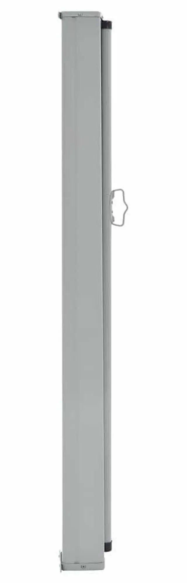 Alt view image 3 of 7 - vidaXL Patio Retractable Side Awning 39.4"x118.1" Black Screen Shade Blind