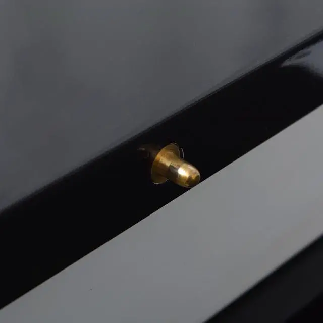 Alt view image 6 of 7 - vidaXL Extendable Dining Table High Gloss Black Kitchen Dining Room Dinner