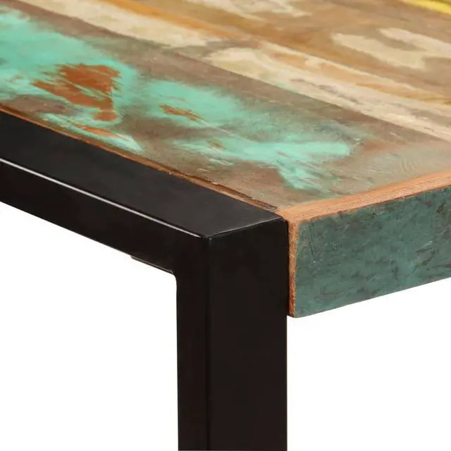 Alt view image 3 of 7 - vidaXL Dining Table 70.9" Solid Reclaimed Wood Kitchen Dinner Dining Room Home