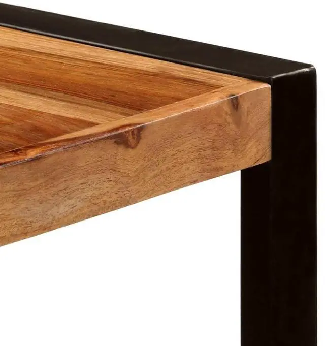 Alt view image 3 of 7 - vidaXL Dining Table Brown and black
