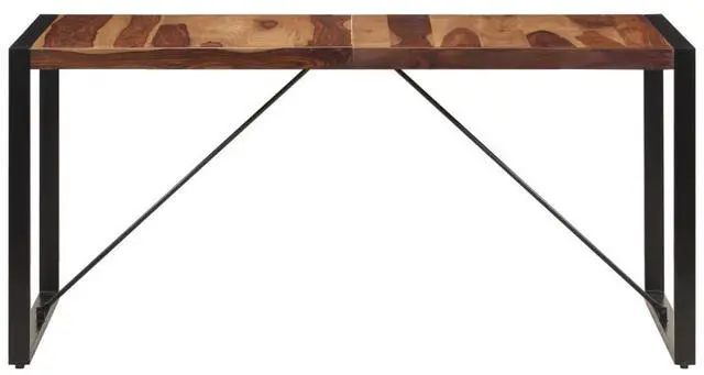 Alt view image 3 of 13 - vidaXL Dining Table Brown and black