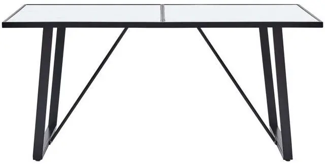 Alt view image 2 of 6 - vidaXL Dining Table Kitchen Table Home Dining Room Table White Tempered Glass