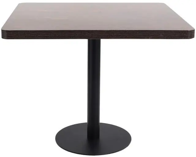 Alt view image 2 of 6 - vidaXL Bistro Table Coffee Desk Furniture Living Room Restaurant Dark Brown MDF