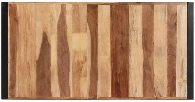 Alt view image 9 of 13 - vidaXL Dining Table 55.1"x27.6"x29.5" Solid Wood with Sheesham Finish