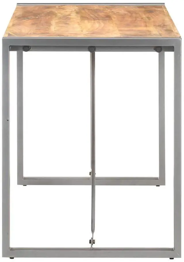 Alt view image 9 of 13 - vidaXL Dining Table 47.2"x23.6"x29.5" Solid Rough Mango Wood