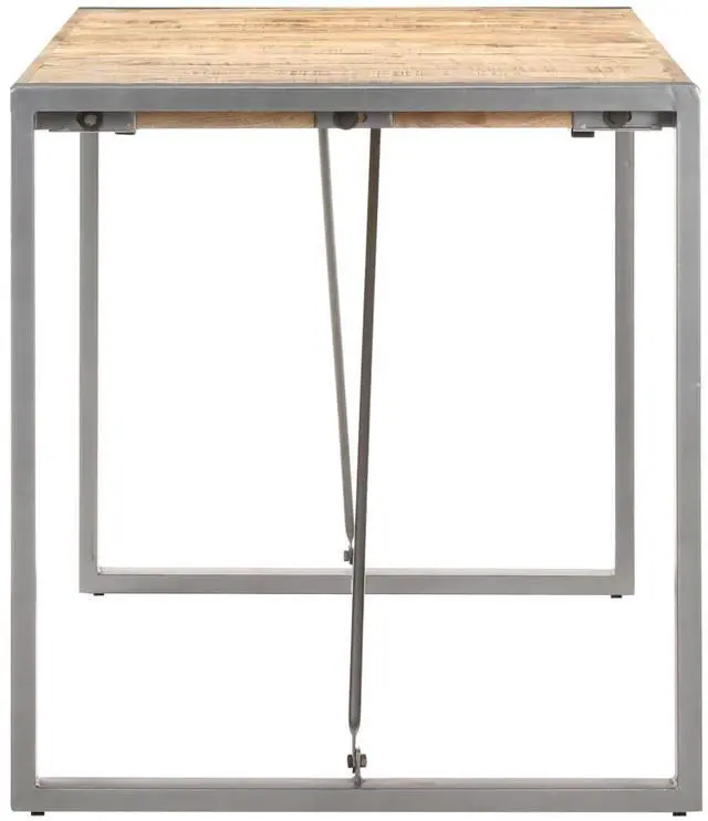 Alt view image 9 of 13 - vidaXL Dining Table 63"x31.5"x29.5" Solid Rough Mango Wood