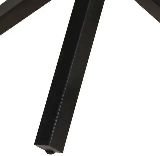 Alt view image 13 of 15 - vidaXL Dining Table Round 39.3"x39.3"x29.5" Rough Mango Wood