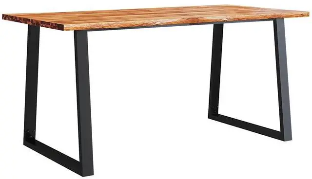Alt view image 2 of 7 - vidaXL Dining Table with Live Edge Dinner Table for Kitchen Solid Wood Acacia