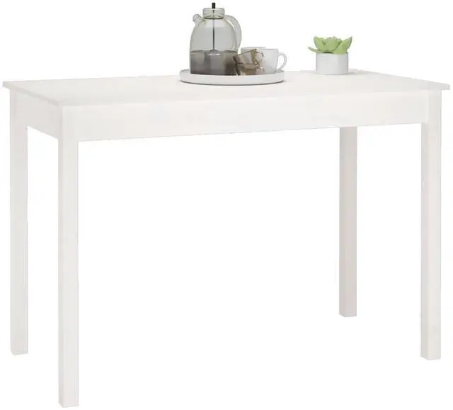 Alt view image 6 of 7 - vidaXL Dining Table Multifunctional Restaurant Furniture White Solid Wood Pine