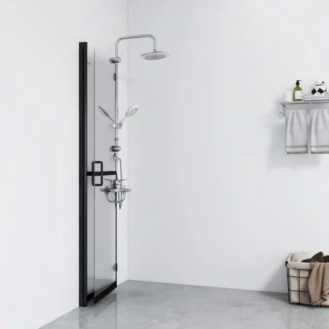 Alt view image 3 of 7 - vidaXL Shower Enclosure Walk-in Shower Wall Transparent ESG Glass 27.6"x74.8"