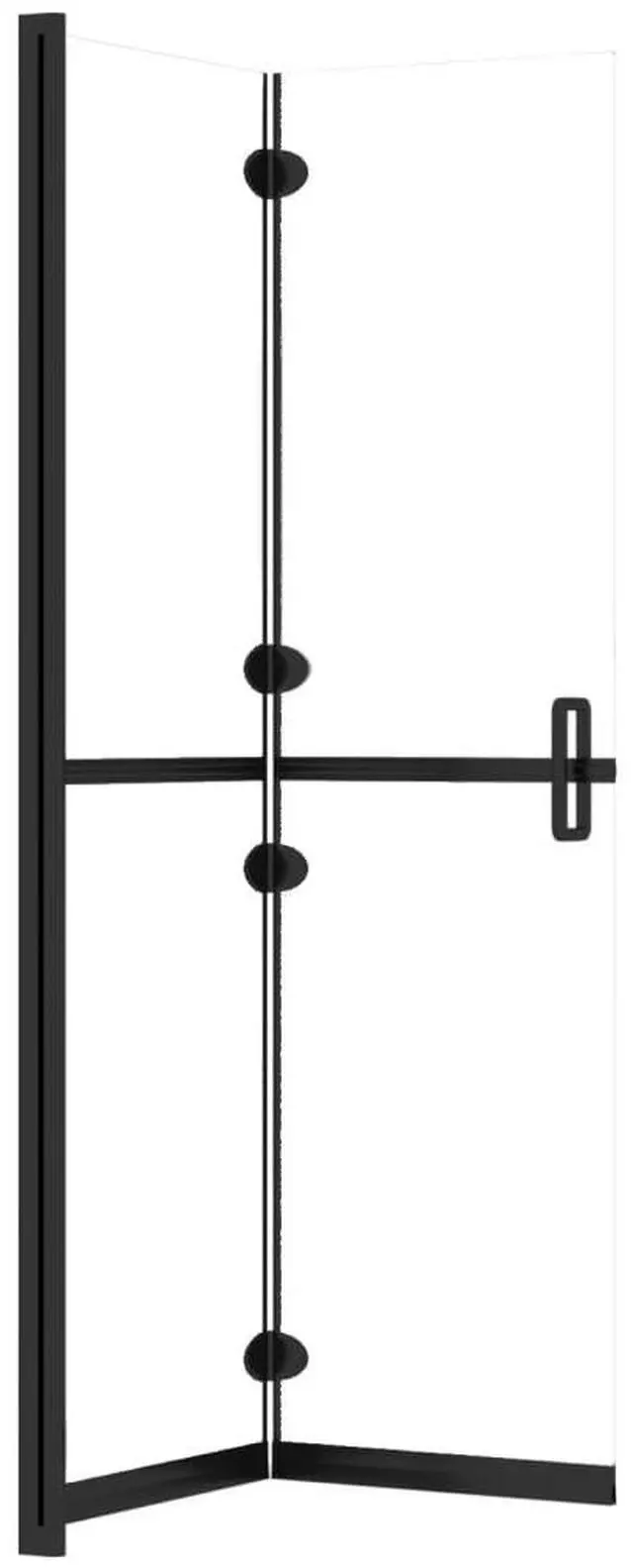 Alt view image 5 of 7 - vidaXL Shower Enclosure Walk-in Shower Wall Transparent ESG Glass 27.6"x74.8"
