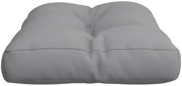 Alt view image 6 of 7 - vidaXL Pallet Cushion Grey Fabric (100% polyester) 19.7x15.7x4.7 in