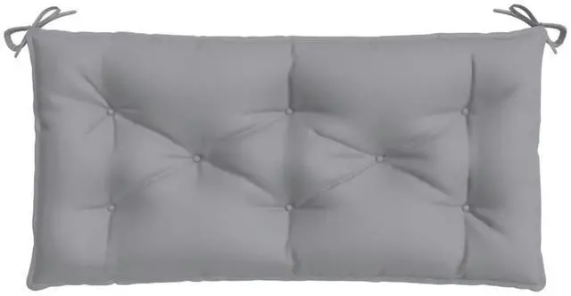 Alt view image 5 of 7 - vidaXL Garden Bench Cushion Set of 2 Grey Oxford fabric (100% polyester)